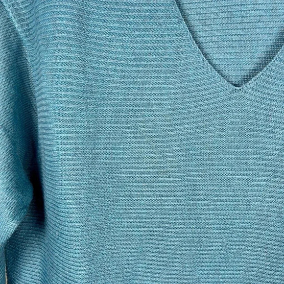 2/$30 Ella Moss Size Small Oversized Ribbed Sweater Teal Soft - Picture 5 of 8